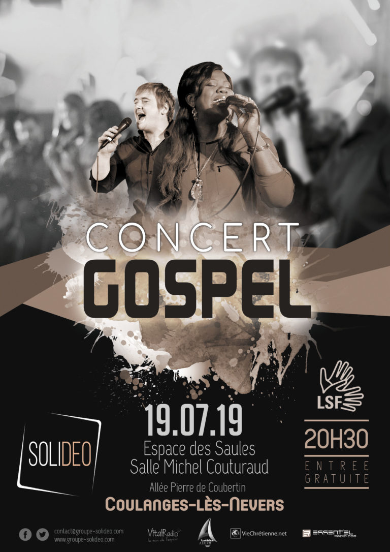 Concert Gospel Solideo 19 juillet "L'Eau Vive"